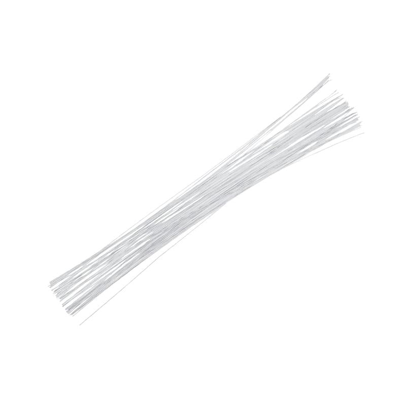 Decora 22 Gauge White Floral Wire 16 inch,50/Package