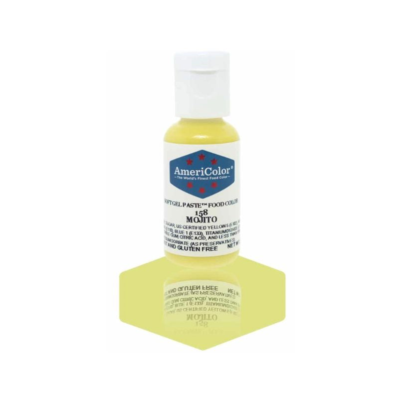 Mojito small food colour bottle for mixing into icings and frostings for baking and dessert making