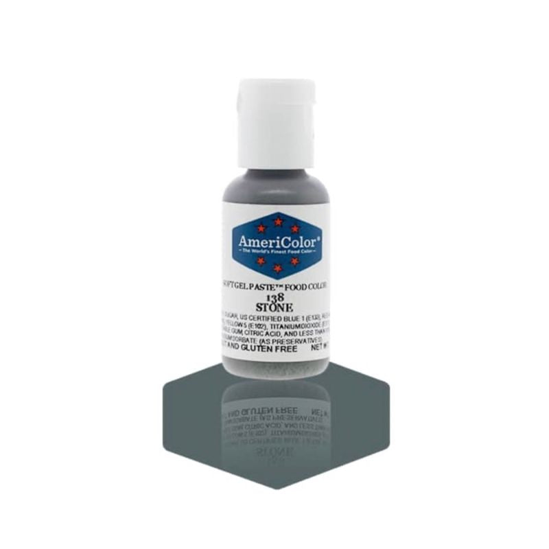 Medium grey stone colour gel which can change the icing and frosting colours for your cake or cookie or macaron decorating