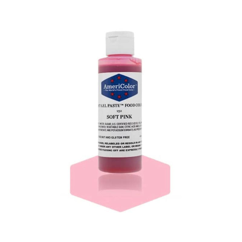 Medium Bottle of Soft Pink gel paste which can colour macarons and buttercreams and royal icings - create very pretty desserts using this food colouring