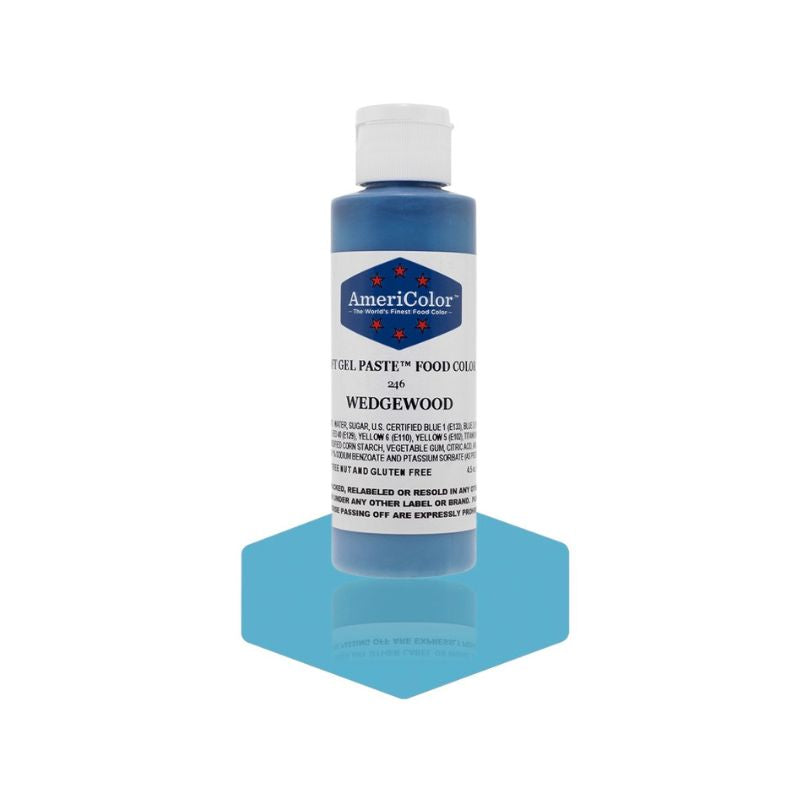 Wedgwood food coloring bottle on display for colouring your buttercream and icings or changing the color of your macarons or batters - baking supplies that are needed to make desserts from Sugar Love Baking Supplies in Langley bc
