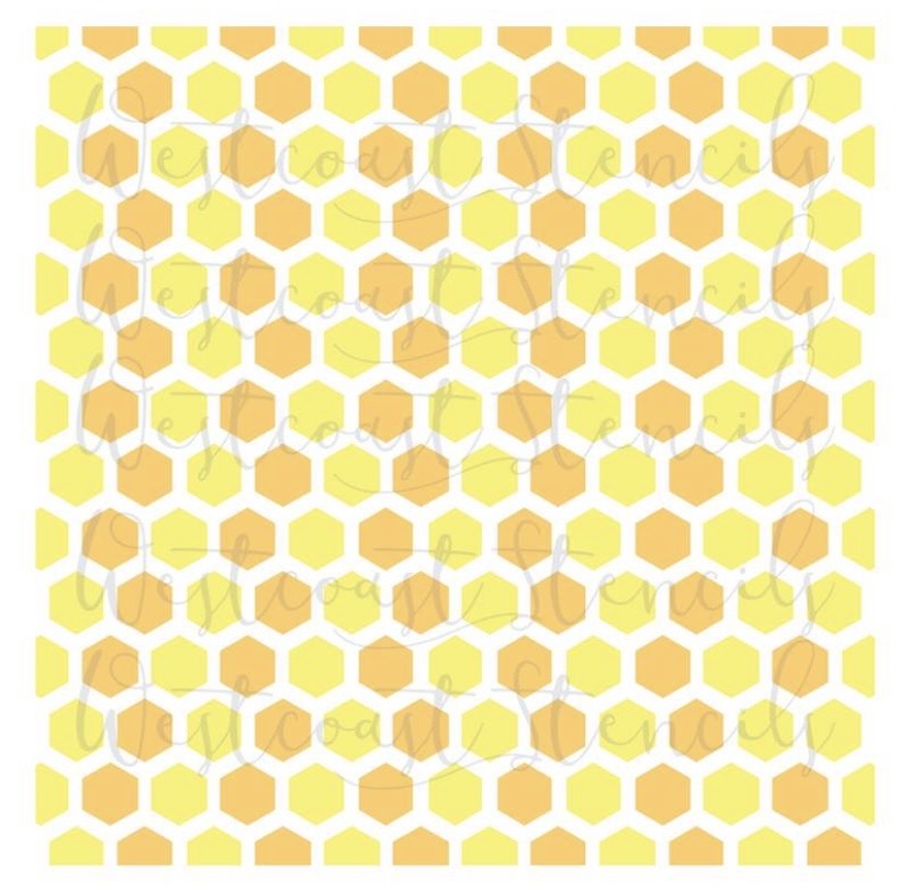Honeycomb stencil, cookie decorating supplies near me, langley bc