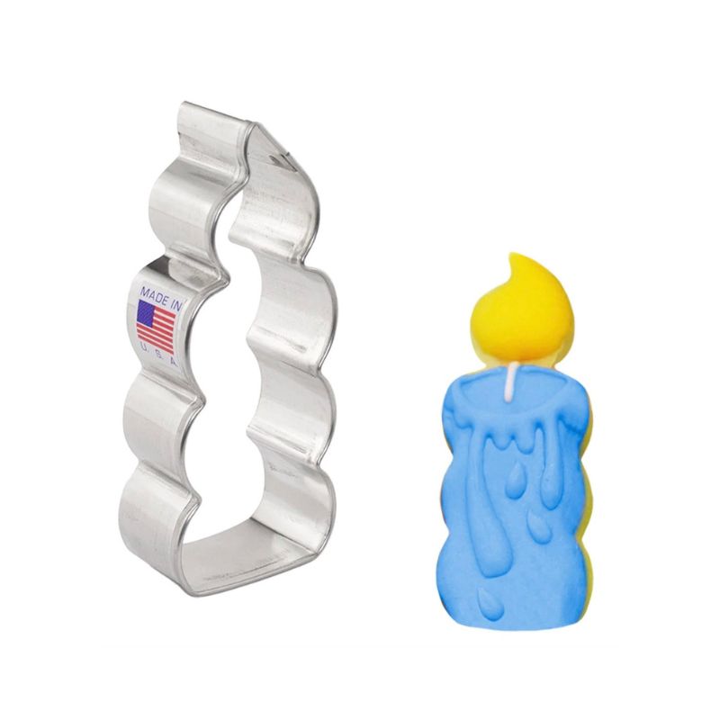 Birthday candle cookie cutter used for making cookies for parties and to put on top of cakes as faux candles