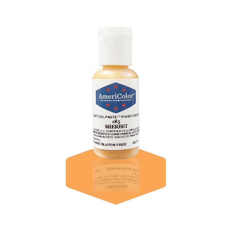 Shimmer orange sherbet food colour gel is used for adding colour to your icings and frostings