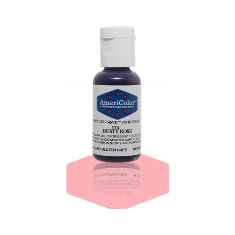 Dusty Rose Food colouring which adds colour to baking and icings and is very simple to use to get a pretty colour