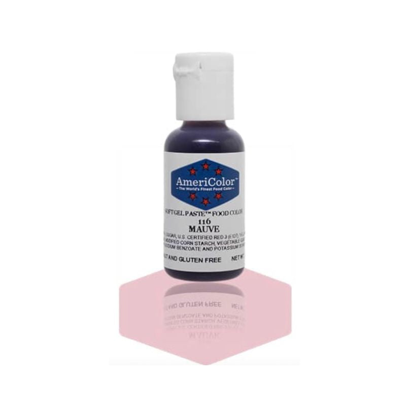 Food colouring bottle in Mauve color which is great to use in batters and dough as well as buttercream and royal  icing and can also be used in macarons
