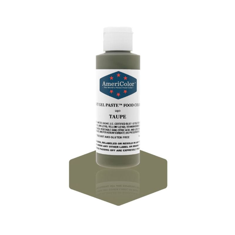 Medium Bottle of Taupe colouring which is perfected for coloring your icings - change the colour of your desserts with this gel paste 