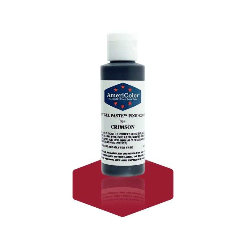This medium sized bottle of Crimson red is perfect for getting your icing that perfect darker red also good for changing the color of your buttercream and royal icing which is available for purchase at Sugar love Baking Supplies 
