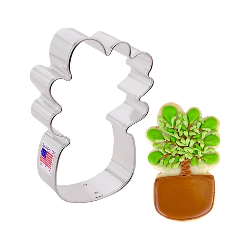 christmas fiddle leaf fig Ann Clark Cookie Cutter Fiddle Leaf Fig 4" – Sugar Love Designs