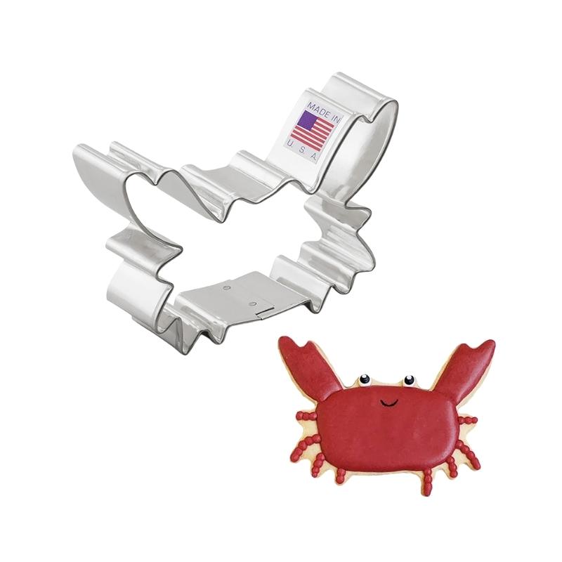 Crab stainless steel cookie cutter for under the sea decorated cookies