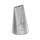 Metal piping tip with straight open edge on top and ateco 45 Korea engraved on bottom