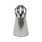Stainless steel piping tip with big slits on top of ball with ateco 271 written on bottom