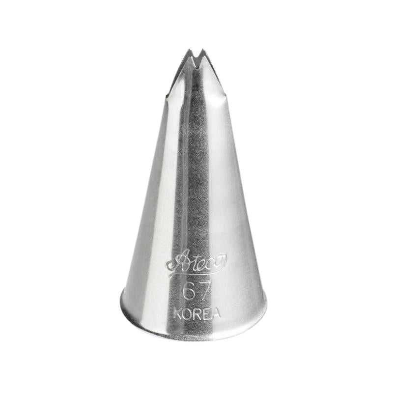 metal leaf piping tip with ateco 67 Korea engraved on