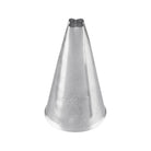 metal cake piping tip with a square opening and ateco 83 written on bottom