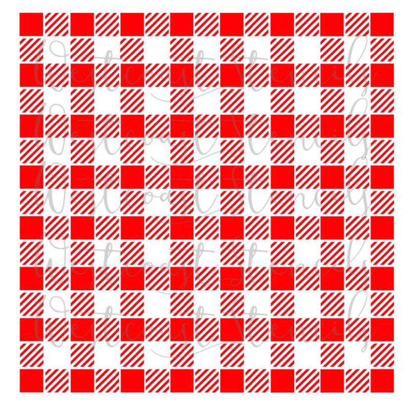 Gingham stencil, cookie decorating supplies, langley bc