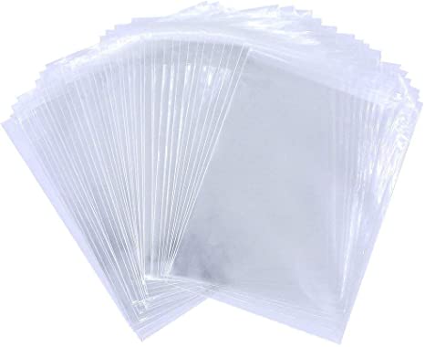 Labeol Clear Cellophane Bags 300Pcs Flat Cellophane Treat Bags 3 Sizes 4x6  5x7 6x9 Plastic Clear Gift Bags for Packaging Candy Cookie Party Favors