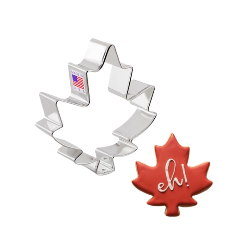Maple leaf cookie cutter, cookie decorating supplies near me, langley bc