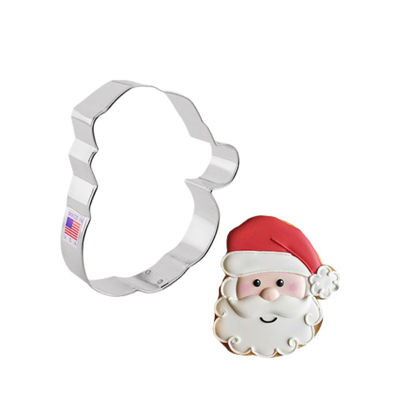 Santa face cookie cutter, Christmas cookies, langley bc